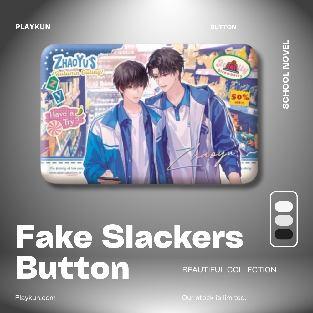 Fake Slackers Button - Supermarket