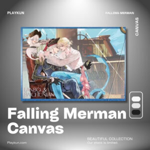 Falling Merman Canvas