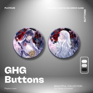 I Became a God in a Horror Game (GHG) Button Set