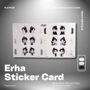 The Husky and his White Cat Shizun (Erha) Sticker Card