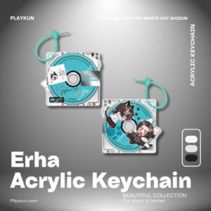 The Husky and his White Cat Shizun Chibi CD Shaped Acrylic Keychain