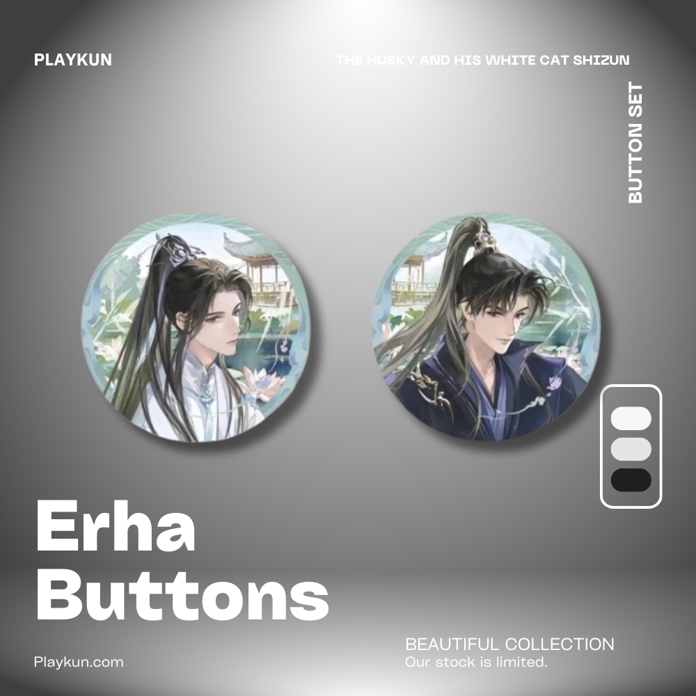 The Husky and his White Cat Shizun Button Set