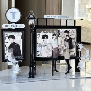 Acrylic Bus Station Card Stand
